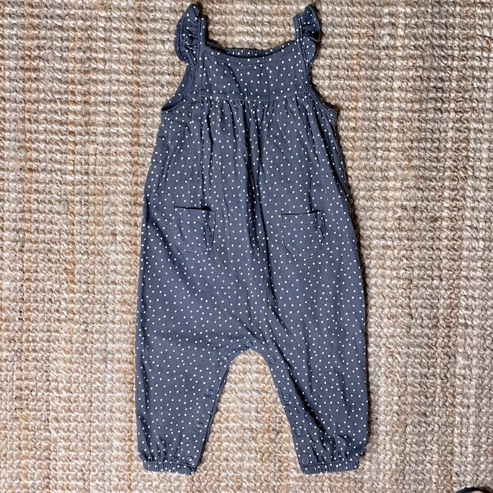 carter’s polka dot jumpsuit